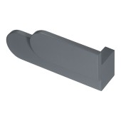 Ручка кнопка Г-образная AT 102.16.64 ATIPICA цвет серый длина 99 мм, крепление 16 мм