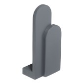 Ручка кнопка Г-образная AT 102.16.64 ATIPICA цвет серый длина 99 мм, крепление 16 мм
