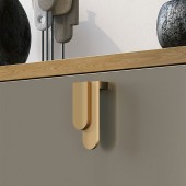 Ручка кнопка Г-образная AT 102.16.63 ATIPICA цвет оранжевый длина 99 мм, крепление 16 мм