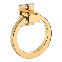 Ручка кольцо BU 013.80 CS 19 цвет глянцевое золото диаметр 80 мм