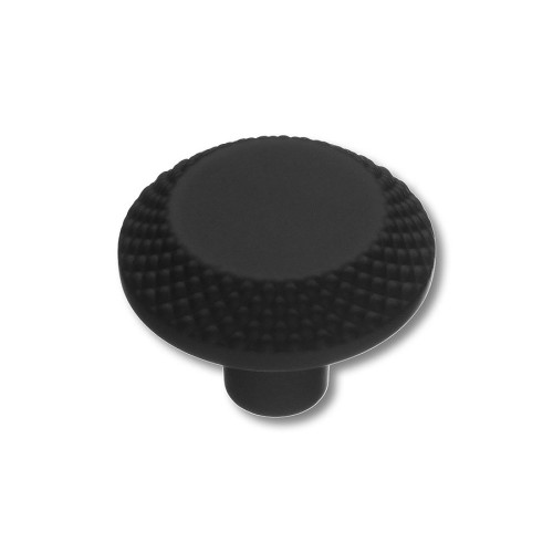 Ручка кнопка круглая 4102 001MP24 черный матовый диаметр 30 мм 