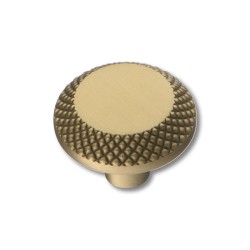 Ручка кнопка круглая геометрия 4102 001MP35 матовое золото диаметр 30 мм