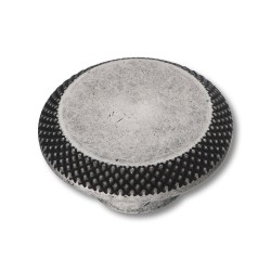 Ручка кнопка круглая геометрия 4102 002MP14 античное серебро диаметр 45 мм 