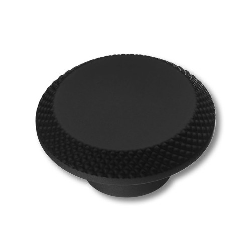 Ручка кнопка круглая 4102 002MP24 черный матовый диаметр 45 мм