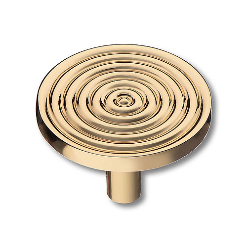 Ручка кнопка круглая 4134 001MP11 цвет глянцевое золото диаметр 36 мм