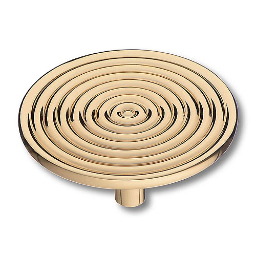 Ручка кнопка круглая 4134 002MP11 цвет глянцевое золото диаметр 50 мм 