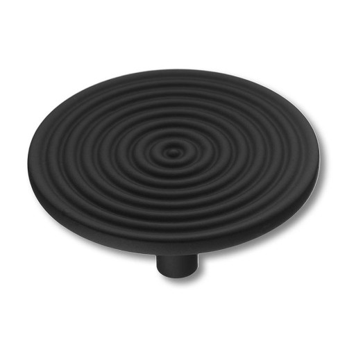 Ручка кнопка круглая 4134 002MP24 цвет черный матовый диаметр 50 мм