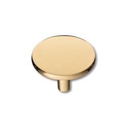 Ручка кнопка круглая геометрия 4137 001MP11 глянцевое золото диаметр 36 мм 