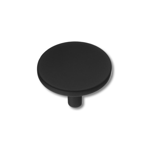 Ручка кнопка круглая 4137 001MP24 черный диаметр 36 мм 