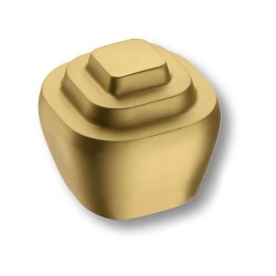 Ручка кнопка геометрия 4180 016MP35 цвет матовое золото ширина 34 мм 