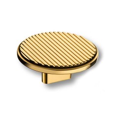 Ручка кнопка круглая геометрия 4197 016MP11 глянцевое золото диаметр 60 мм