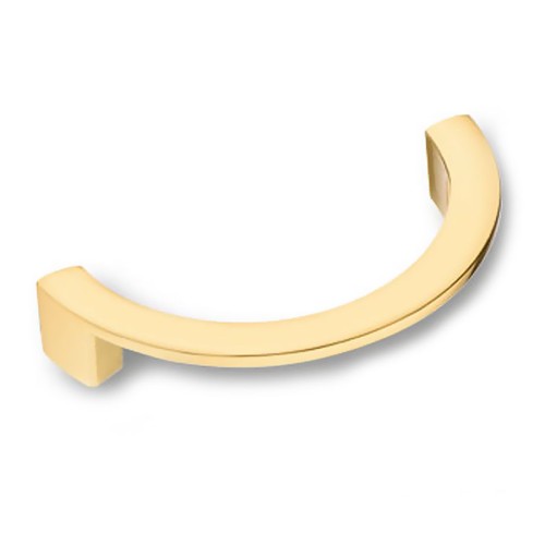 Ручка скоба 6250.096 Gold цвет глянцевое золото ширина 110 мм, крепление 96 мм 