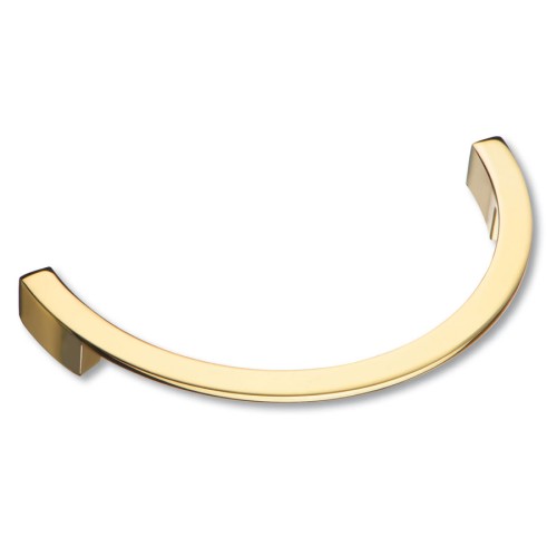 Ручка скоба 6250.160 Gold цвет глянцевое золото ширина 180 мм, крепление 160 мм