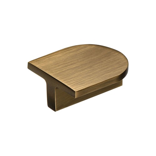 Ручка кнопка-скоба Т-образная 6807 0032 ABM цвет матовая античная бронза длина 44 мм, крепление 32 мм 