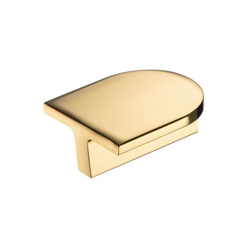 Ручка кнопка-скоба Т-образная 6807 0032 GL глянцевое золото длина 44 мм, крепление 32 мм 