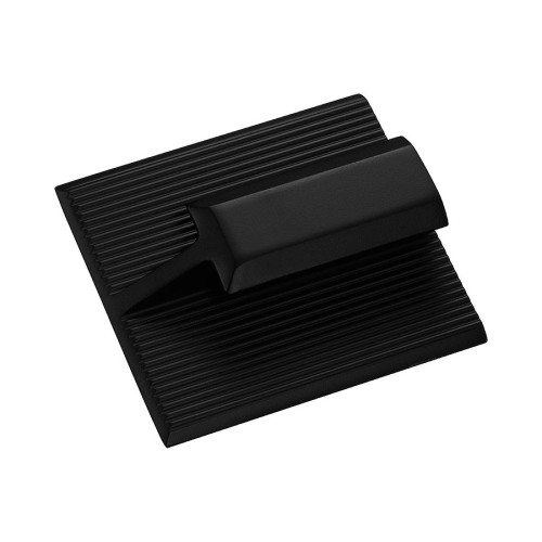 Ручка кнопка-скоба 8020 0096 DUO Matt Black черный матовый ширина 96 мм, крепление 32 мм 