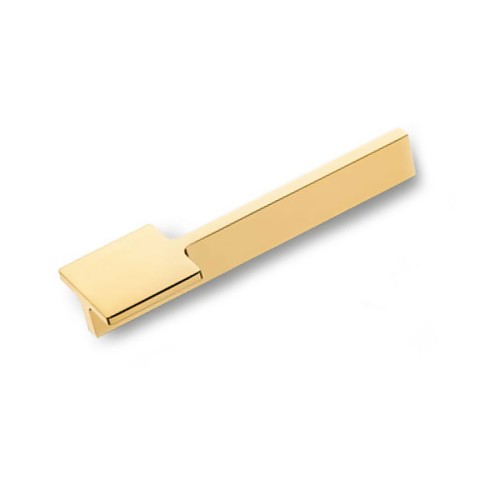 Ручка скоба 8303 0128 GL цвет глянцевое золото длина 140 мм, крепление 128 мм 