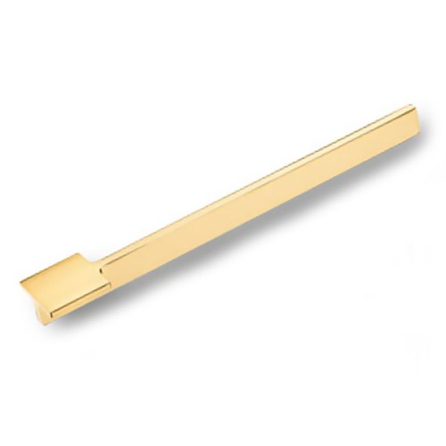 Ручка скоба 8303 0256 GL цвет глянцевое золото длина 260 мм, крепление 256 мм 
