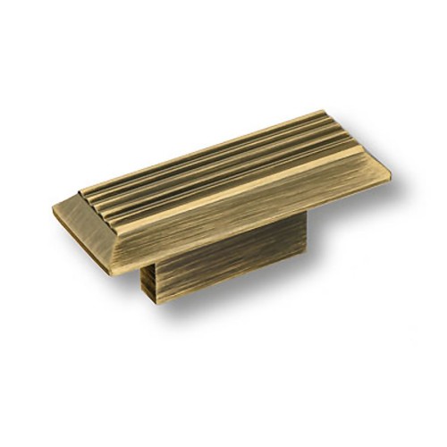 Ручка кнопка 9002 0016 ABM цвет состаренная латунь длина 66 мм, крепление 16 мм  