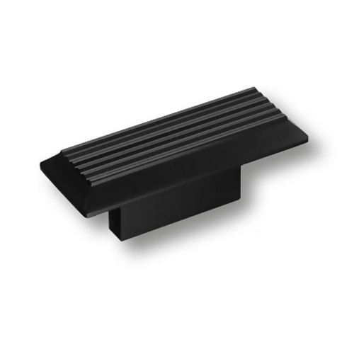 Ручка кнопка 9002 0016 AL6 цвет черный матовый длина 66 мм, крепление 16 мм 