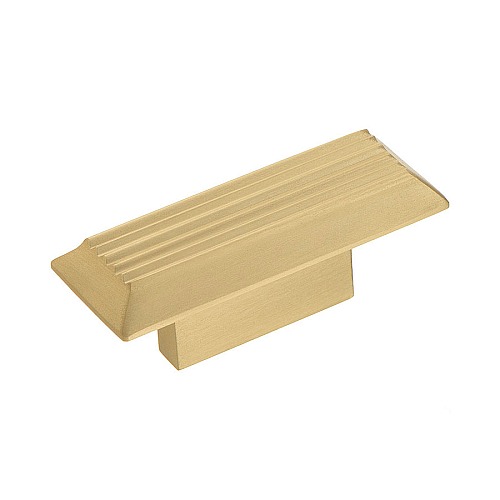 Ручка кнопка 9002 0016 BB цвет матовое золото длина 66 мм, крепление 16 мм  