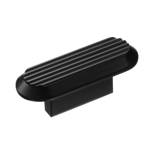 Ручка кнопка 9006 0016 AL6 цвет черный матовый длина 66 мм, крепление 16 мм  