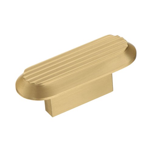 Ручка кнопка 9006 0016 BB цвет матовое золото длина 66 мм, крепление 16 мм 