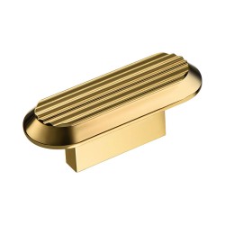 Ручка кнопка геометрия 9006 0016 GL цвет глянцевое золото длина 66 мм 