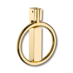 Ручка кольцо геометрия 901-Gold цвет глянцевое золото диаметр 60 мм 