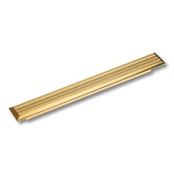 Ручка скоба геометрия 9012 0224 GL цвет глянцевое золото длина 284 мм 