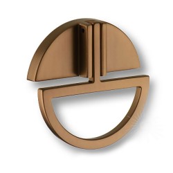 Ручка кольцо геометрия 904-Bronze цвет бронза диаметр 67 мм