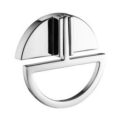Ручка кольцо геометрия 904-Chrome цвет глянцевый хром диаметр 67 мм 