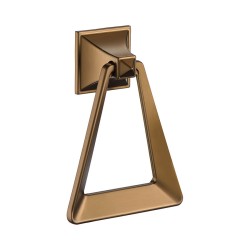 Ручка кольцо геометрия 907-Bronze цвет бронза длина 81 мм