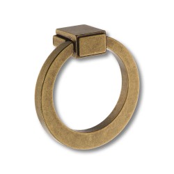 Ручка кольцо геометрия BU 013.55.12 цвет античная бронза диаметр 55 мм 