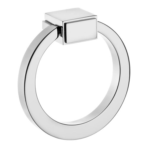 Ручка кольцо BU 013.80.07 цвет глянцевый хром диаметр 80 мм 