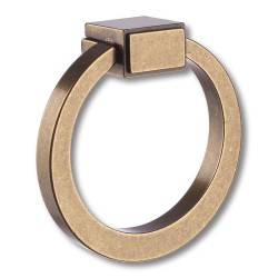 Ручка кольцо геометрия BU 013.80.12 цвет античная бронза диаметр 80 мм