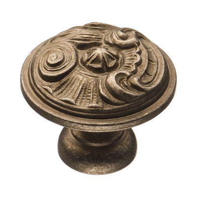 Ручка классика кнопка 012035M цвет полированная сталь диаметр 35 мм