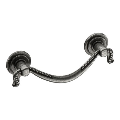 Ручка классика скоба 02.0055.B.016 цвет старое серебро длина 83 мм крепление 64 мм Ручка классика скоба 02.0055.B.016 цвет старое серебро длина 83 мм крепление 64 мм