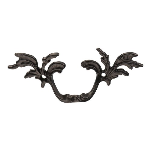 Ручка скоба фигурная 043510.BLA цвет черный длина 100 мм, крепление 46 мм