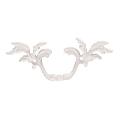 Ручка классика скоба фигурная 043510.WHI цвет белый длина 100 мм крепление 46 мм 