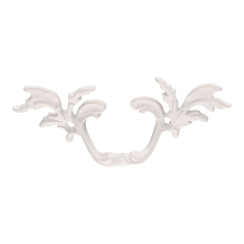 Ручка скоба фигурная 043510.WHI цвет белый длина 100 мм, крепление 46 мм 