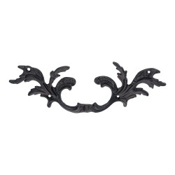 Ручка классика скоба фигурная 043521.BLA цвет черный длина 210 мм крепление 96 мм