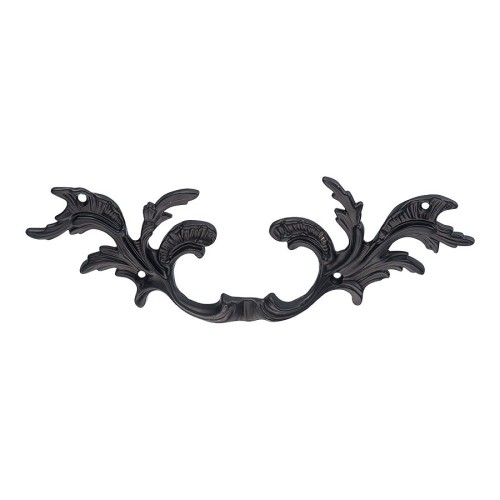 Ручка скоба фигурная 043521.BLA цвет черный длина 210 мм, крепление 96 мм 