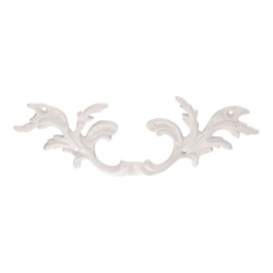 Ручка классика скоба фигурная 043521.WHI цвет белый длина 210 мм крепление 96 мм 