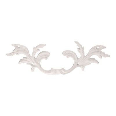 Ручка классика скоба фигурная 043521.WHI цвет белый длина 210 мм крепление 96 мм 