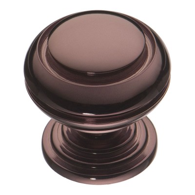 Ручка классика кнопка 0712-004 цвет графит диаметр 30 мм