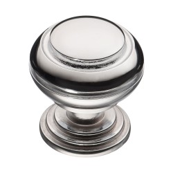 Ручка классика кнопка 0712-005 цвет глянцевый хром диаметр 30 мм 