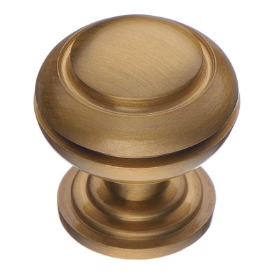 Ручка классика кнопка 0712-007 цвет матовое золото диаметр 30 мм