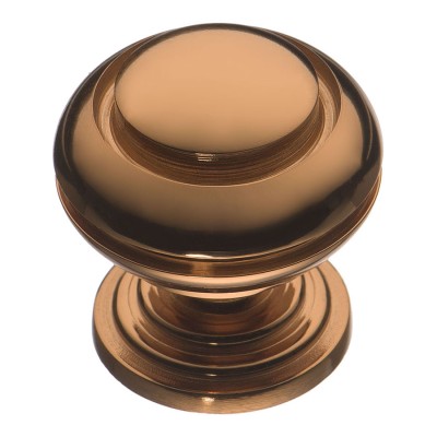 Ручка классика кнопка 0712-008 цвет медный диаметр 30 мм 