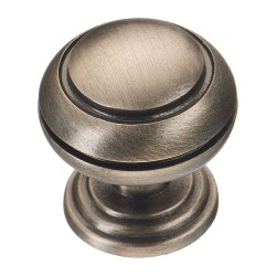 Ручка классика кнопка 0712-015 цвет старое серебро диаметр 30 мм      